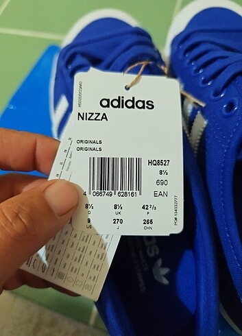 42.5 Beden mavi Renk Adidas Nizza HQ3789 42,5