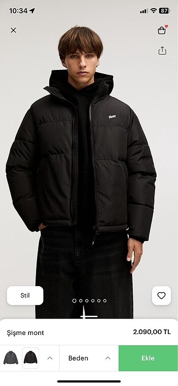 Pull&Bear Erkek Montu