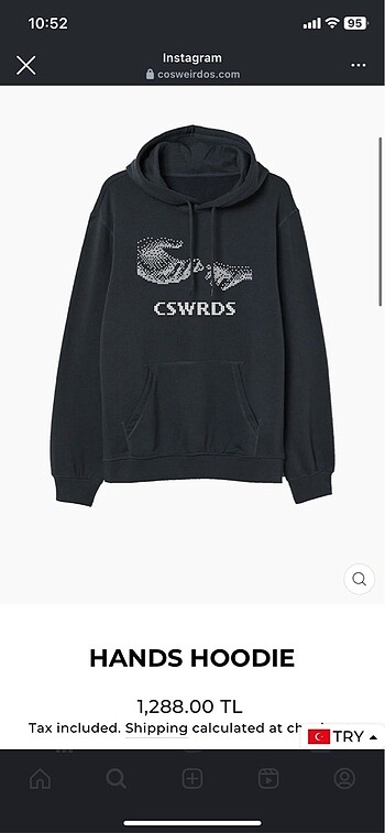 Cos Weirdos Hands Hoodie