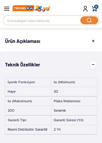 RAKS Elsa Beyaz Saç Düzleştirici. Hiç Kullanılmadı Paketli - Görsel 4