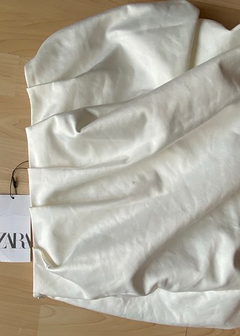 Zara Beyaz Mini Balon Etek - Görsel 3