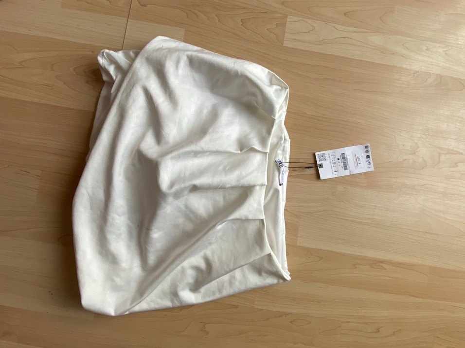 Zara Beyaz Mini Balon Etek - Görsel 4