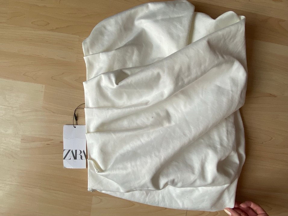 Zara Beyaz Mini Balon Etek - Görsel 3