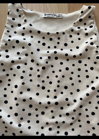 Stradivarius Beyaz Puantiyeli Kadın Body - Görsel 5