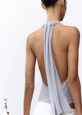 Gri Zara Kadın Halter Body - Görsel 4