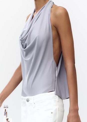 Gri Zara Kadın Halter Body - Görsel 3