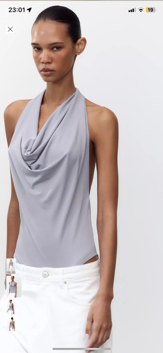 Gri Zara Kadın Halter Body - Görsel 2