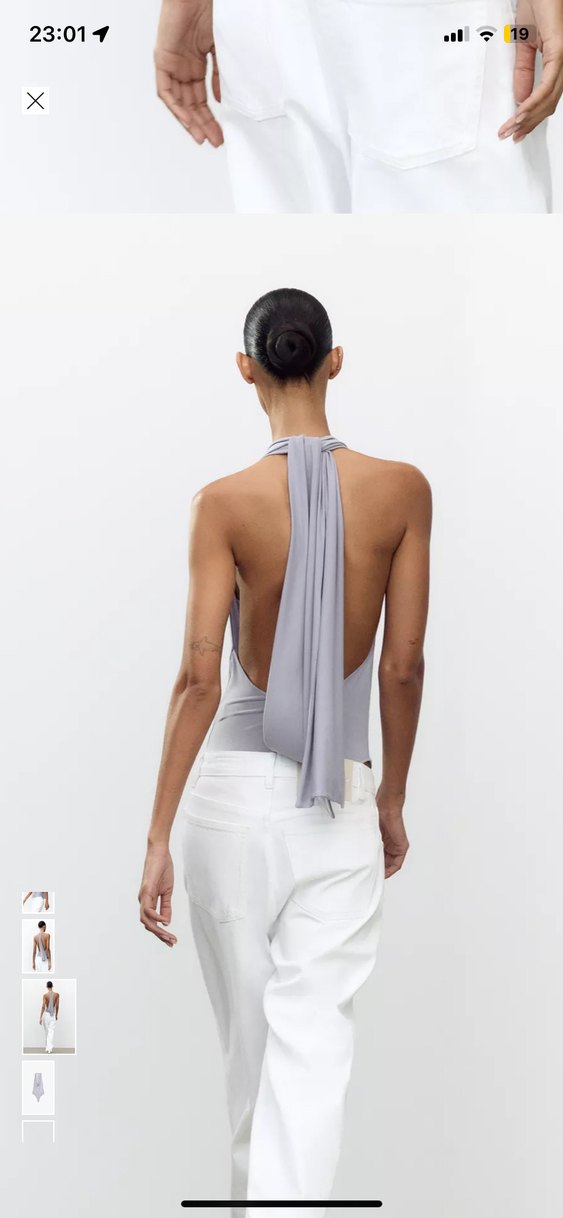 Gri Zara Kadın Halter Body - Görsel 5