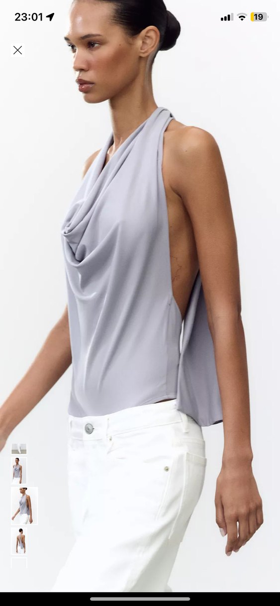 Gri Zara Kadın Halter Body - Görsel 3