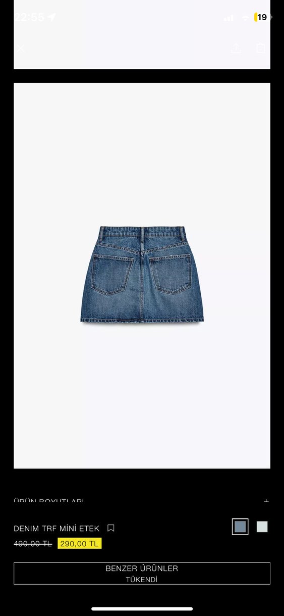 Mavi Denim Etek Zara - Görsel 4