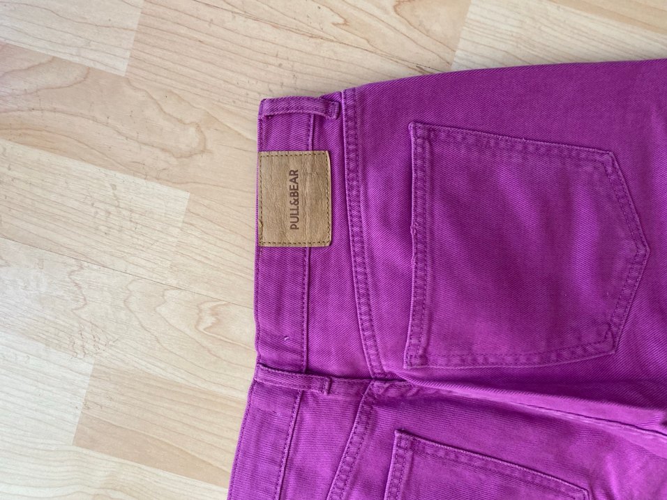 Pull&Bear Mor Jean Pantolon - Görsel 4