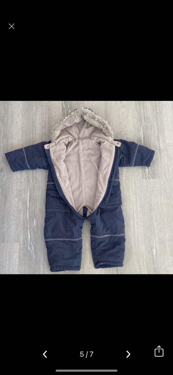 Gri Kürklü Bebek Tulumu - Görsel 5