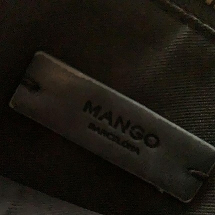  Beden siyah Renk mango deri çanta
