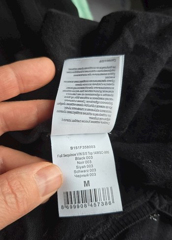 #silk&cashmere V Yaka Siyah Kısa Kollu Kadın Kazak - Görsel 5