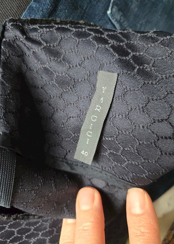 #yargıcı lacivert Pilili Midi Ofis Elbisesi - Görsel 3