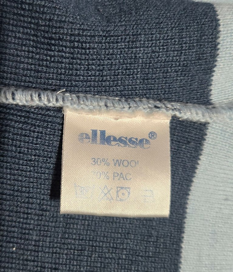 #ellese Fermuarlı Çizgili Mavi lacivert  Hırkası - Görsel 3