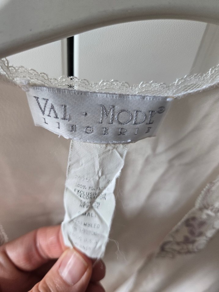 Uzun krem vintage Kadın sabahlık - Görsel 2