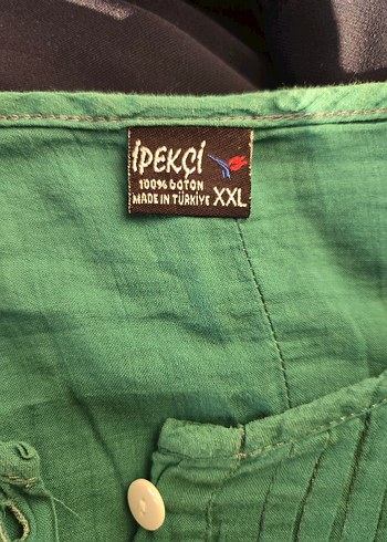 xxl Beden brode İşlemeli Turkuaz Bohem Tunik