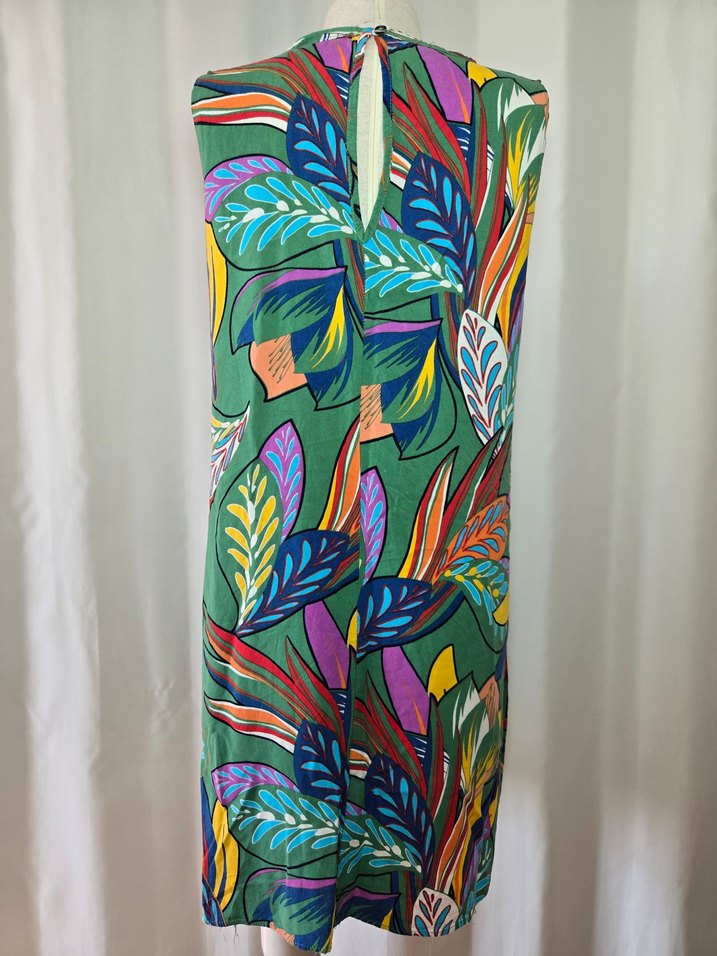 Renkli Bohem Desenli Uzun Elbise - Görsel 2