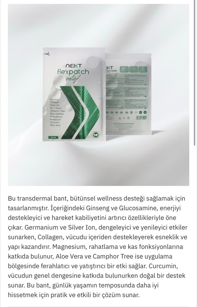 Next Flexpatch Ağrı Bandı 25'li - Görsel 4