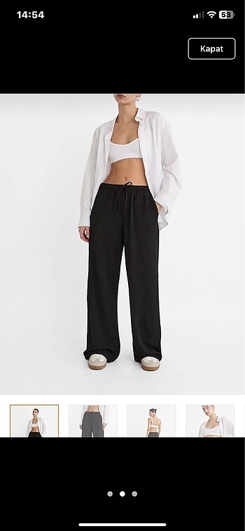 Stradivarius keten pantolon