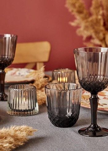 Bella masion colore kesme kadeh antrasit - Görsel 3