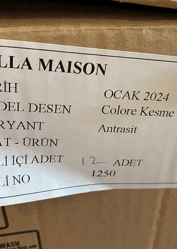 Bella masion colore kesme kadeh antrasit - Görsel 5