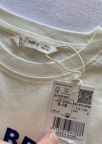 Beyaz Baskılı Erkek Çocuk Tişörtü - Görsel 3