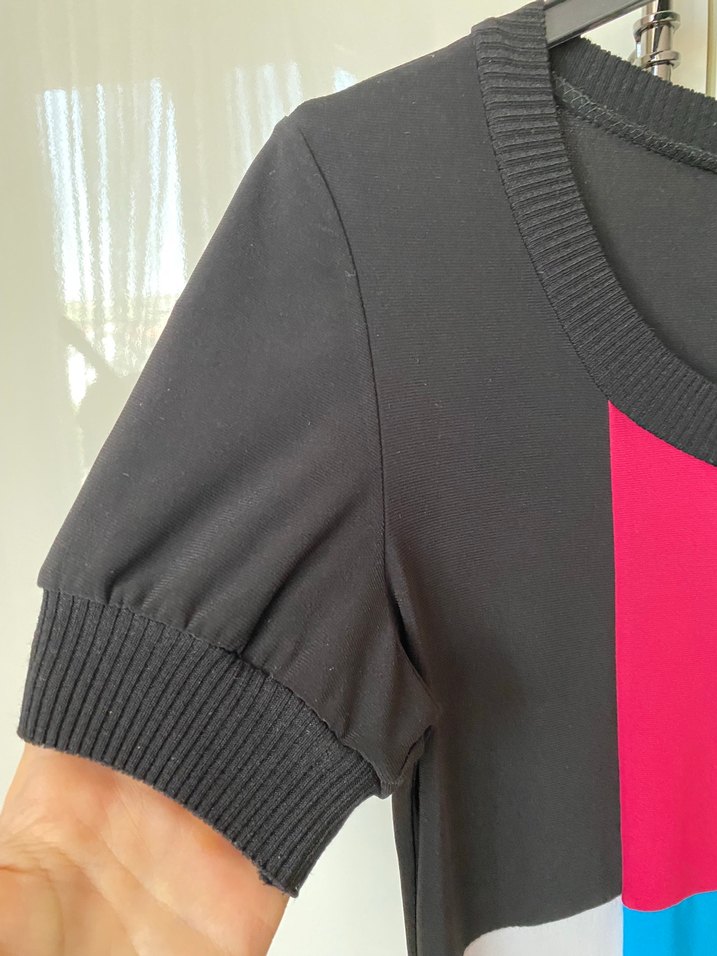 Renkli Baskılı Midi Tunik veya kısa elbise - Görsel 2