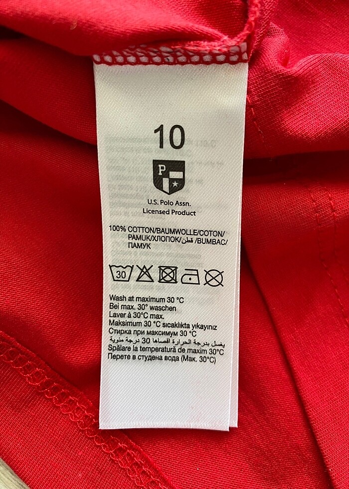 #kırmızı #tshirt #polo #uspolo #kids - Görsel 3