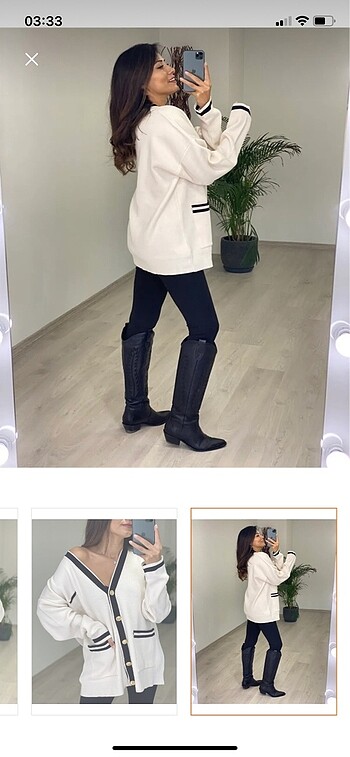 universal Beden beyaz Renk Oversize hırka