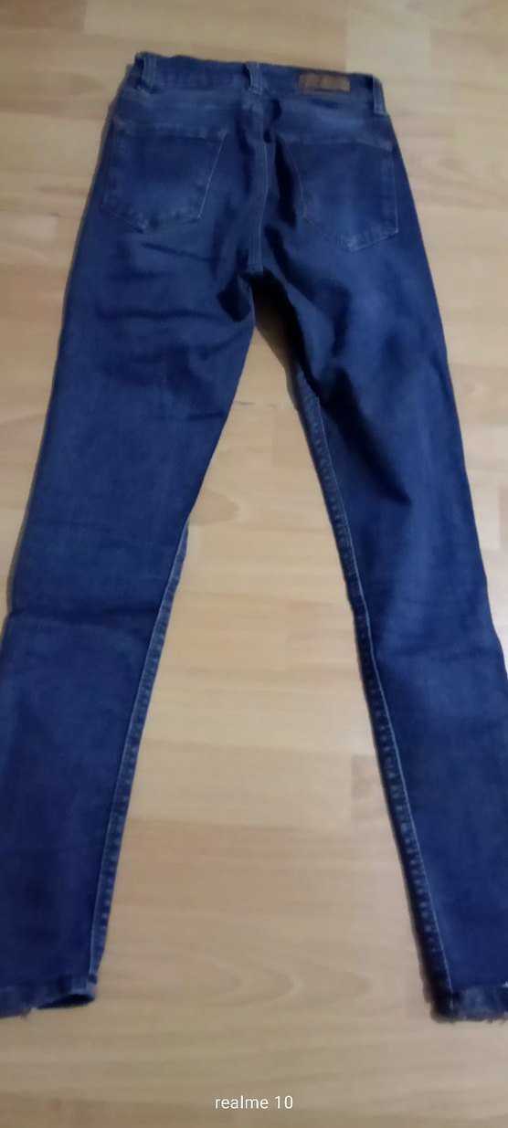 Kadın Lacivert Kot Pantolon - Görsel 5