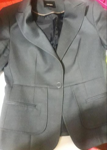 Kadın Düğmeli Ofis Blazer Ceket - Görsel 5