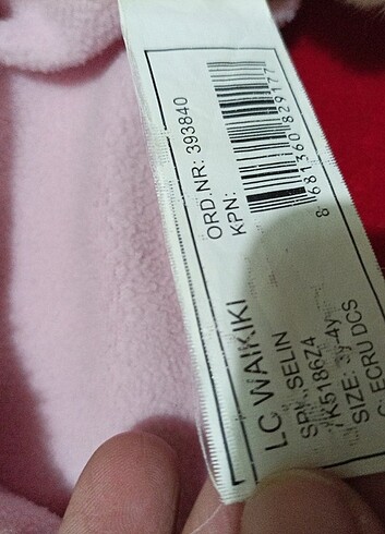 3-5 Yaş, 21 cm Beden beyaz Renk Lcw kışlık sapka