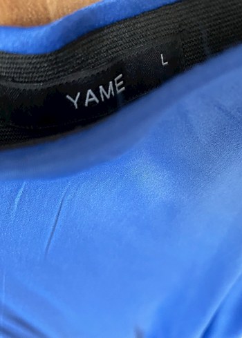 Kadın Saks Mavi Uzun Saten Etek - Görsel 3