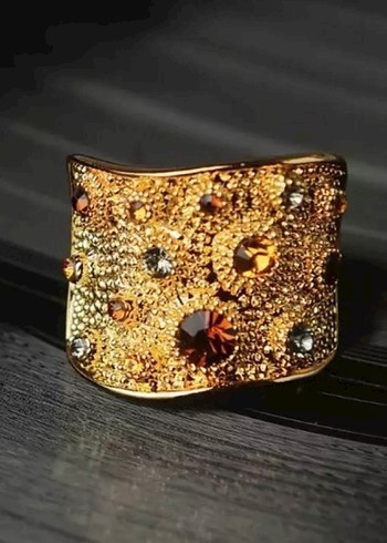 Gold Gösterişli Kadın Yüzük - Görsel 2