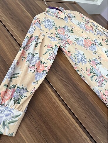 38 Beden çeşitli Renk Floral Tunik Gömlek