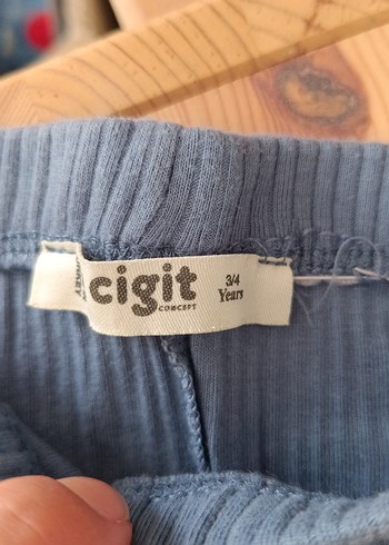 Diğer cigit Çocuk Mavi Fitilli Denim Tayt