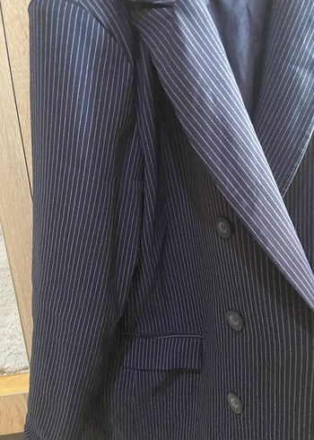 44 Beden Kadın Lacivert Düğmeli blazer ceket