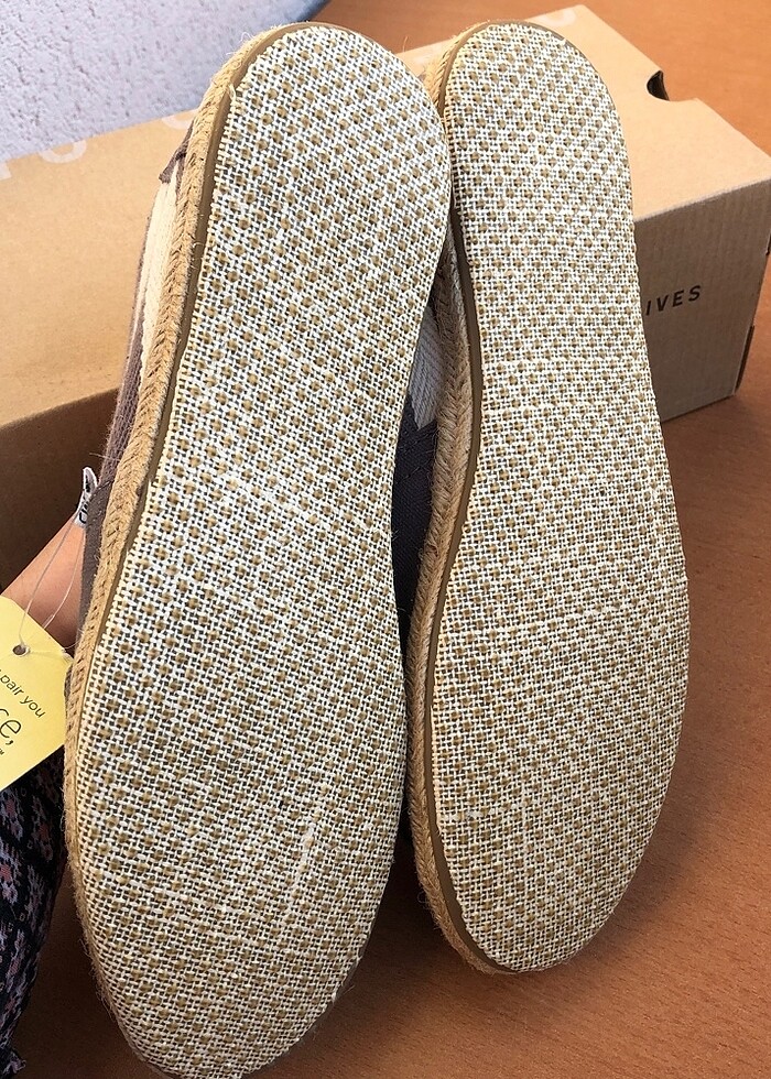 Toms Alpargata Kadın Gri Espadril - Görsel 5