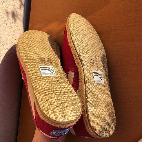 Toms Alpargata Kadın Kırmızı Espadril - Görsel 5