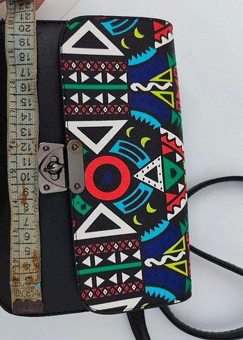 Renkli Bohem Zincir Detaylı Kadın Çanta - Görsel 4