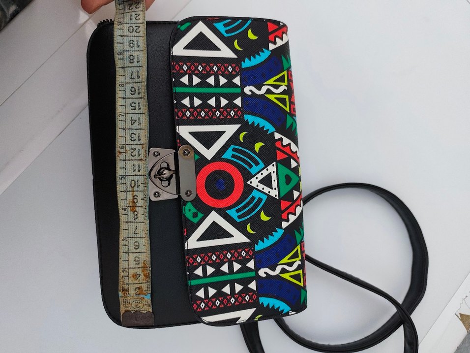 Renkli Bohem Zincir Detaylı Kadın Çanta - Görsel 4