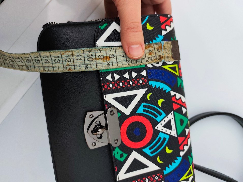 Renkli Bohem Zincir Detaylı Kadın Çanta - Görsel 5