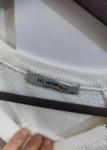 Uzun Kollu Beyaz Kadın Triko - Görsel 2