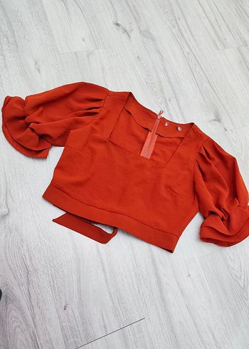 kadın crop bluz - Görsel 2