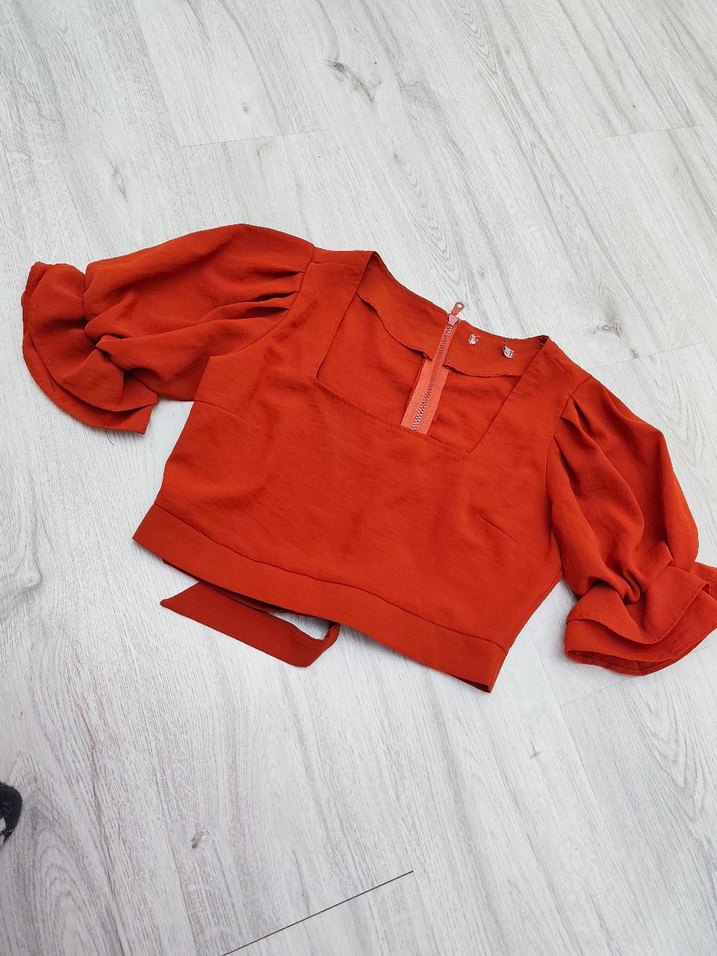 kadın crop bluz - Görsel 2