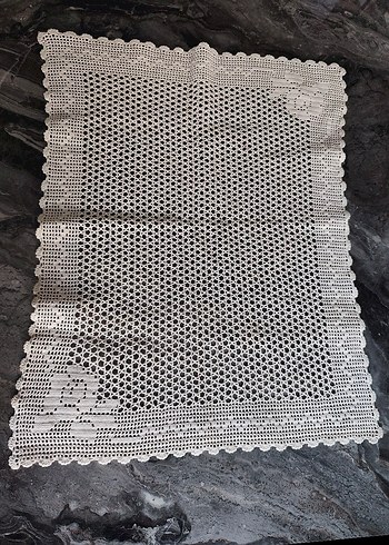 Klasik El İşi Dantel Örtü - Görsel 4