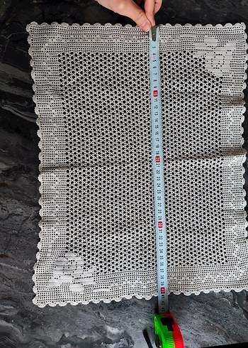 Klasik El İşi Dantel Örtü - Görsel 3