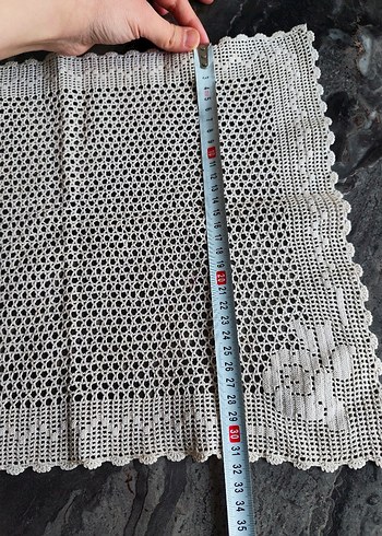 Klasik El İşi Dantel Örtü - Görsel 2